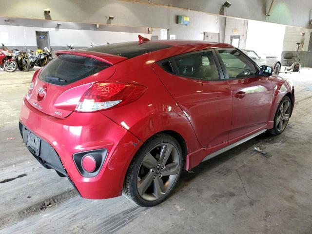 KMHTC6AE7DU165555 - 2013 HYUNDAI VELOSTER TURBO RED photo 3