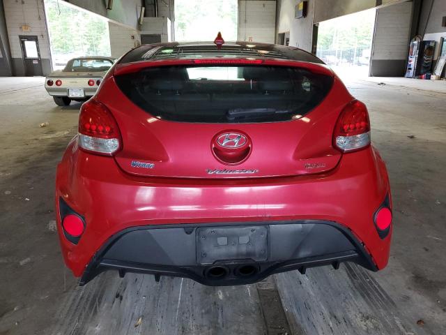 KMHTC6AE7DU165555 - 2013 HYUNDAI VELOSTER TURBO RED photo 6