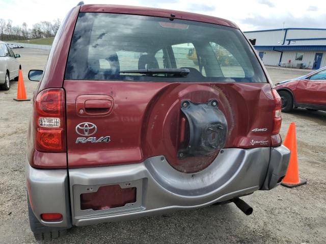 JTEHD20V350045127 - 2005 TOYOTA RAV4 BURGUNDY photo 6