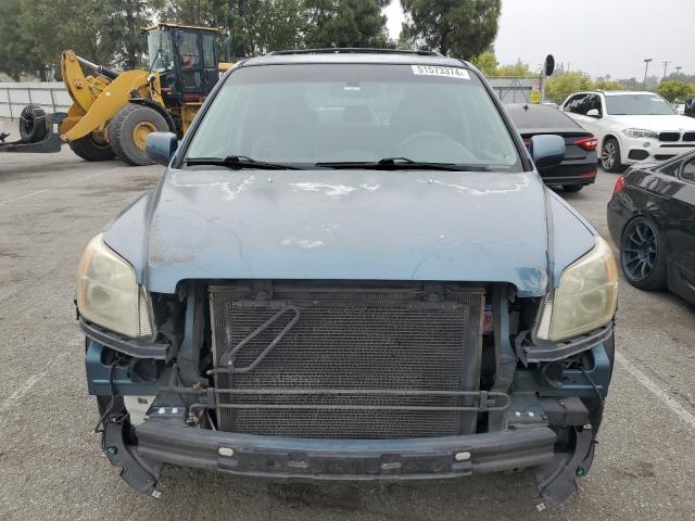 5FNYF28596B048541 - 2006 HONDA PILOT EX BLUE photo 5