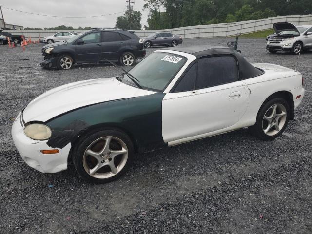 JM1NB353510207103 - 2001 MAZDA MX-5 MIATA BASE WHITE photo 1