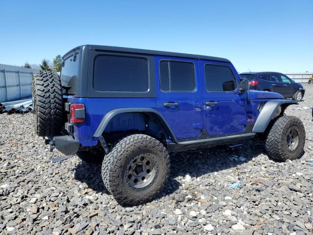 1C4HJXFN8JW291874 - 2018 JEEP WRANGLER RUBICON BLUE photo 3