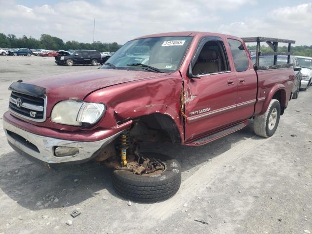 5TBBT48101S140478 - 2001 TOYOTA TUNDRA ACCESS CAB LIMITED RED photo 1