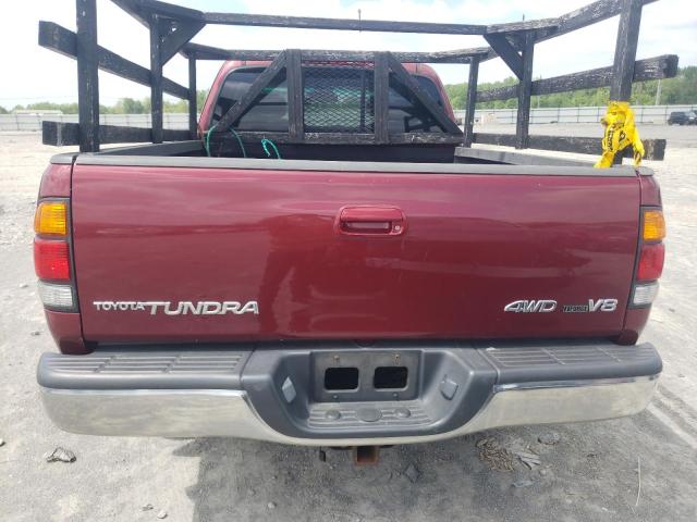 5TBBT48101S140478 - 2001 TOYOTA TUNDRA ACCESS CAB LIMITED RED photo 6