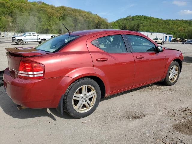 1B3CC5FB8AN159347 - 2010 DODGE AVENGER R/T RED photo 3