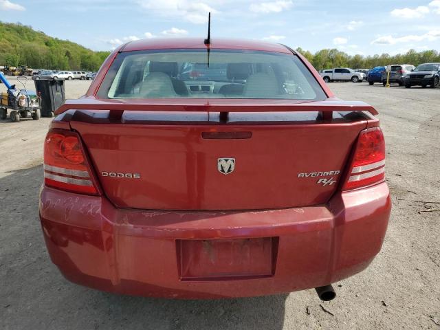 1B3CC5FB8AN159347 - 2010 DODGE AVENGER R/T RED photo 6