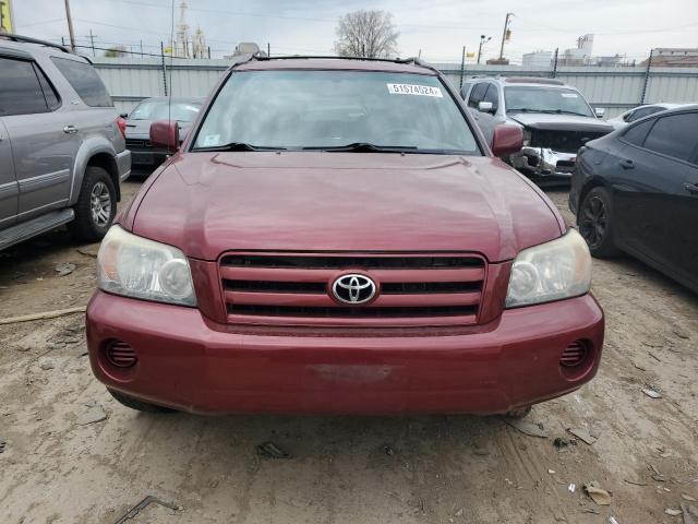 JTEEP21AX50109007 - 2005 TOYOTA HIGHLANDER LIMITED RED photo 5