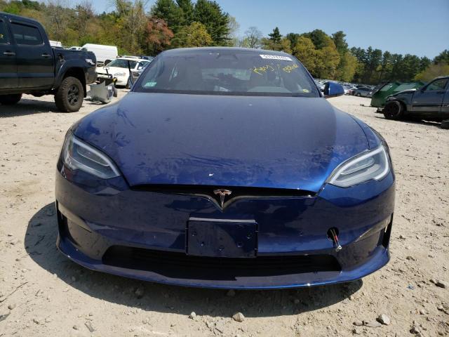 5YJSA1E55MF455448 - 2021 TESLA MODEL S Կապույտ լուսանկար 5