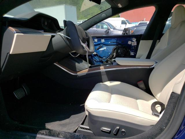 5YJSA1E55MF455448 - 2021 TESLA MODEL S Կապույտ լուսանկար 7
