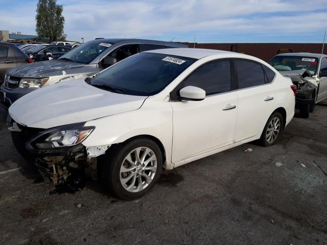 3N1AB7AP4HY359827 - 2017 NISSAN SENTRA S WHITE photo 1