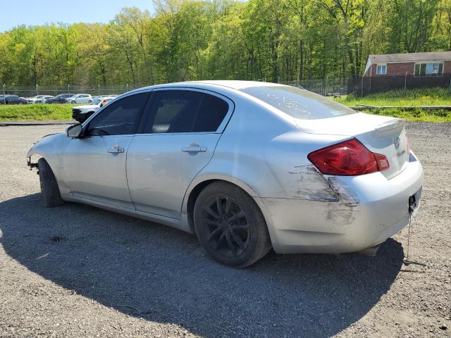 JNKBV61E07M703901 - 2007 INFINITI G35 SILVER photo 2