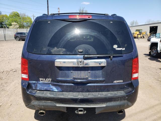 5FNYF4H50EB010397 - 2014 HONDA PILOT EXL BLUE photo 6