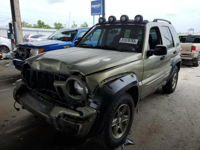 1J4GL38K72W332251 - 2002 JEEP LIBERTY RENEGADE GREEN photo 1