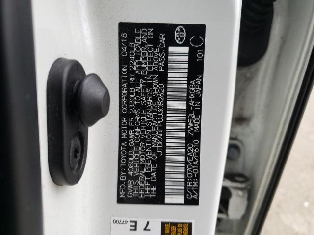 JTDKARFP0J3082620 - 2018 TOYOTA PRIUS PRIM 白色 照片 12