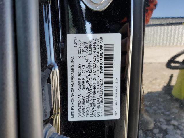 19UUB3F64JA006325 - 2018 ACURA TLX TECH+A BLACK photo 12