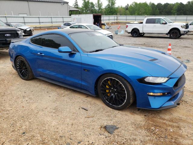 1FA6P8CF9M5139370 - 2021 FORD MUSTANG GT BLUE photo 4