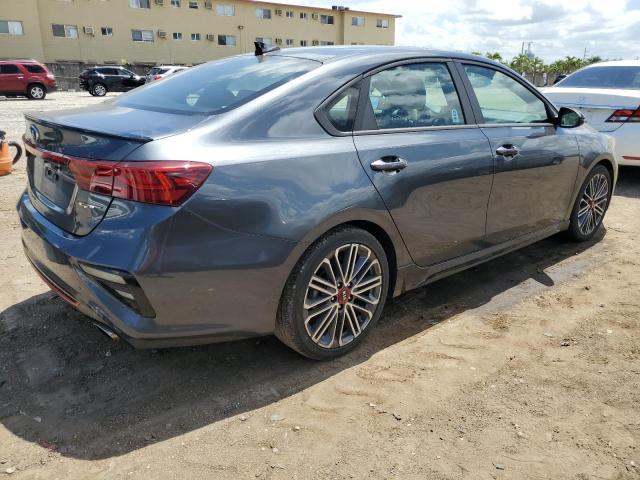 3KPF44ACXME332944 - 2021 KIA FORTE GT GRAY photo 3