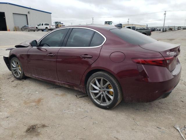 ZARFAEDN9H7558139 - 2017 ALFA ROMEO GIULIA Q4 MAROON photo 2