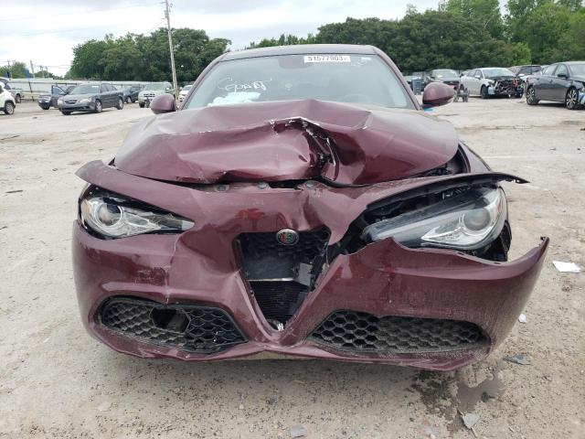ZARFAEDN9H7558139 - 2017 ALFA ROMEO GIULIA Q4 MAROON photo 5
