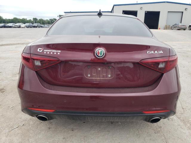 ZARFAEDN9H7558139 - 2017 ALFA ROMEO GIULIA Q4 MAROON photo 6