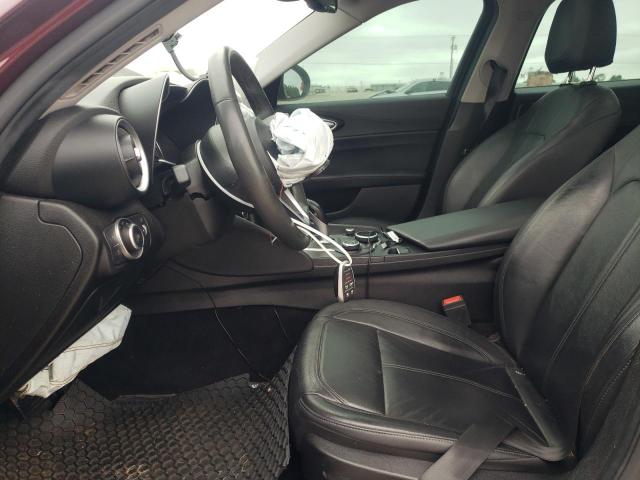 ZARFAEDN9H7558139 - 2017 ALFA ROMEO GIULIA Q4 MAROON photo 7