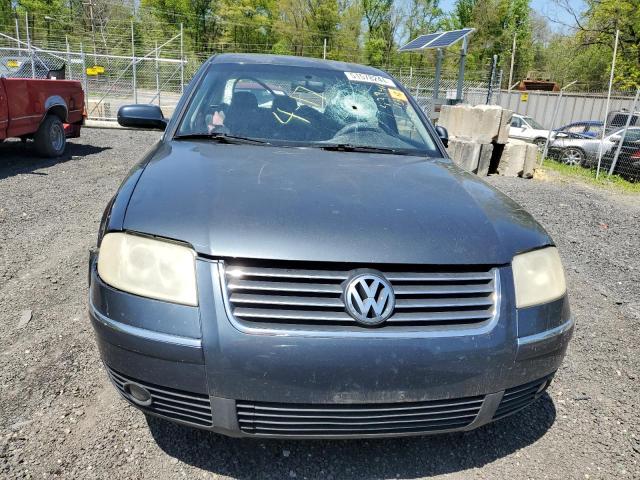 WVWRH63B33P276037 - 2003 VOLKSWAGEN PASSAT GLX BLUE photo 5