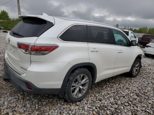 5TDJKRFH2ES066473 - 2014 TOYOTA HIGHLANDER XLE 白色 照片 3
