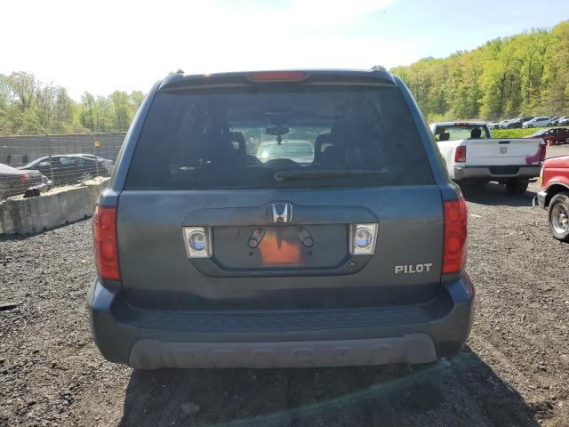 5FNYF18615B035493 - 2005 HONDA PILOT EXL GRAY photo 6