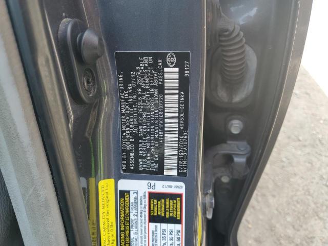 4T4BF1FK1CR197720 - 2012 TOYOTA CAMRY BASE 灰色 照片 12