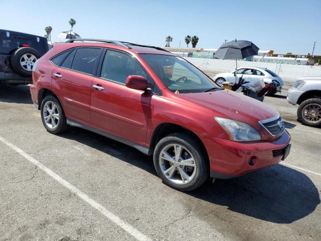 JTJGW31UX82006420 - 2008 LEXUS RX 400H RED photo 4