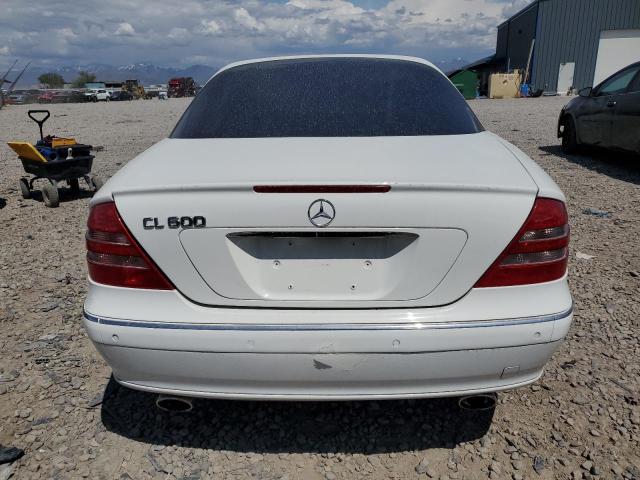 WDBPJ78J81A011534 - 2001 MERCEDES-BENZ CL 600 WHITE photo 6