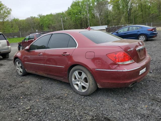 JH4KB16505C006655 - 2005 ACURA RL RED photo 2