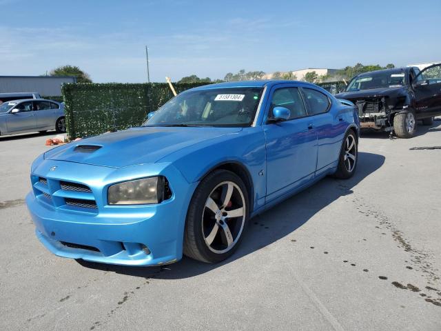 2B3KA73W38H171736 - 2008 DODGE CHARGER SRT-8 BLUE photo 1