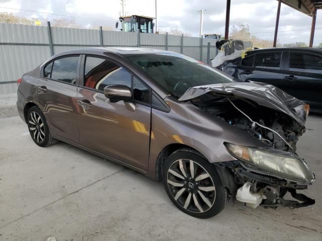 19XFB2F98FE059089 - 2015 HONDA CIVIC EXL 银色 照片 4