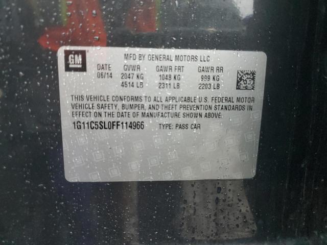 1G11C5SL0FF114966 - 2015 CHEVROLET MALIBU 1LT GRAY photo 13