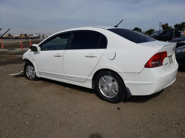 JHMFA36296S007817 - 2006 HONDA CIVIC HYBRID WHITE photo 2