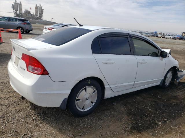 JHMFA36296S007817 - 2006 HONDA CIVIC HYBRID WHITE photo 3