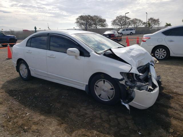 JHMFA36296S007817 - 2006 HONDA CIVIC HYBRID WHITE photo 4