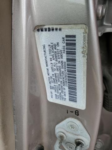 1Y1SK52801Z430848 - 2001 CHEVROLET GEO PRIZM BASE TAN photo 12