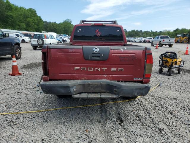 1N6ED29XX4C431050 - 2004 NISSAN FRONTIER CREW CAB XE V6 BURGUNDY photo 6