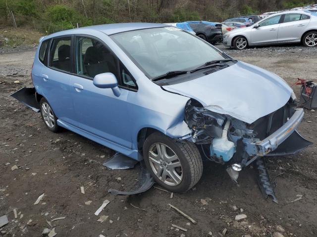 JHMGD38658S026024 - 2008 HONDA FIT SPORT BLUE photo 4