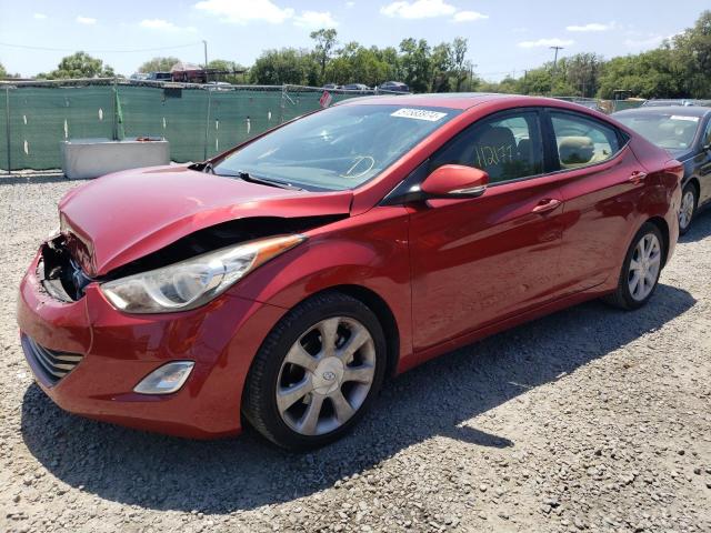 KMHDH4AE4BU110195 - 2011 HYUNDAI ELANTRA GLS RED photo 1