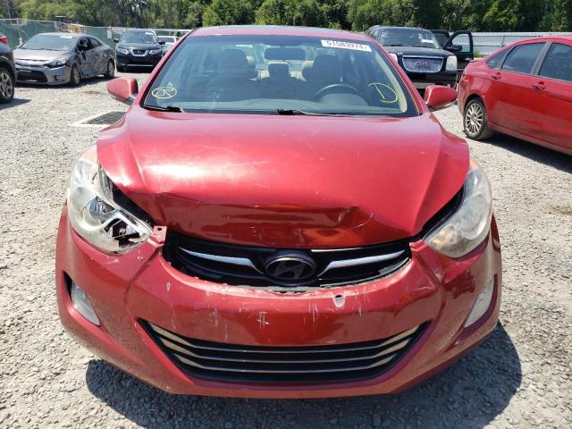 KMHDH4AE4BU110195 - 2011 HYUNDAI ELANTRA GLS RED photo 5