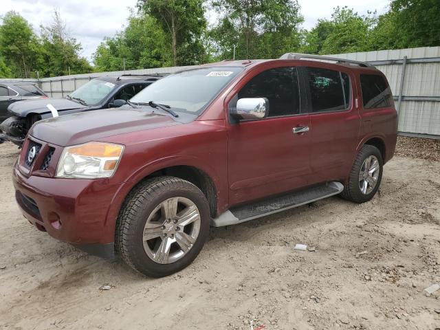 5N1BA0ND6AN601785 - 2010 NISSAN ARMADA SE MAROON photo 1