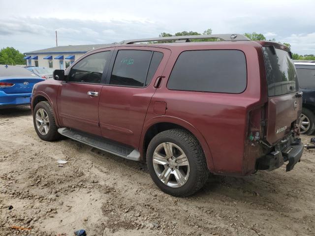 5N1BA0ND6AN601785 - 2010 NISSAN ARMADA SE MAROON photo 2