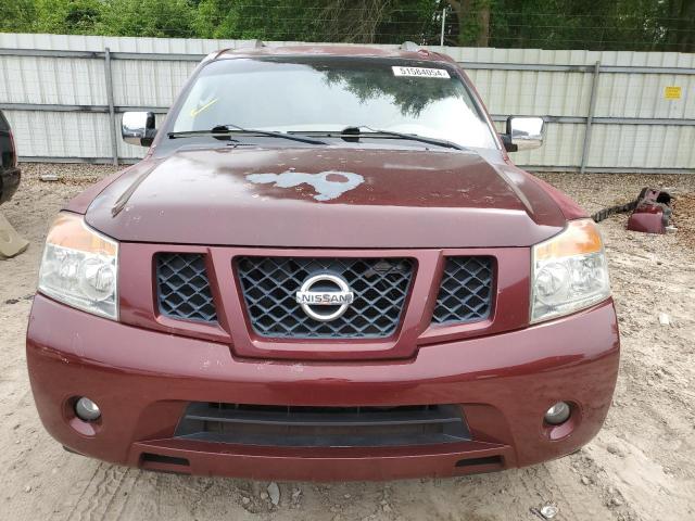 5N1BA0ND6AN601785 - 2010 NISSAN ARMADA SE MAROON photo 5