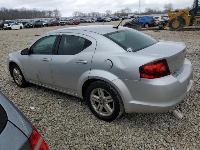 1C3CDZCB6CN177747 - 2012 DODGE AVENGER SXT SILVER photo 2