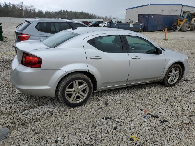 1C3CDZCB6CN177747 - 2012 DODGE AVENGER SXT SILVER photo 3