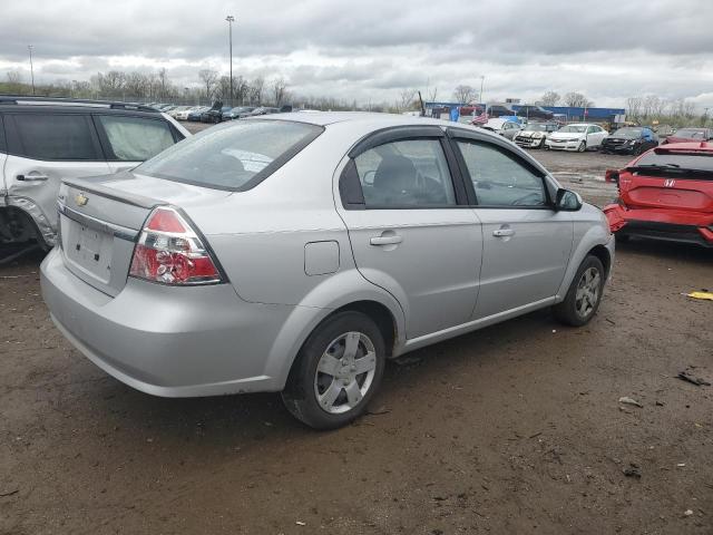 KL1TD5DE2AB050707 - 2010 CHEVROLET AVEO LS SILVER photo 3