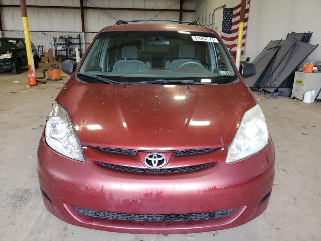 5TDZA23C46S471760 - 2006 TOYOTA SIENNA CE BURGUNDY photo 5